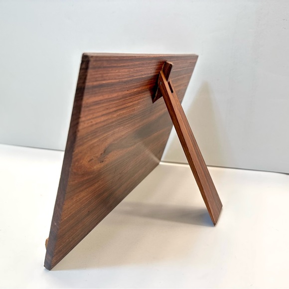 Vintage Hand-carved Teak Wood Raised Relief Hindu Goddess Small Wall Art Panel - Picture 4 of 10